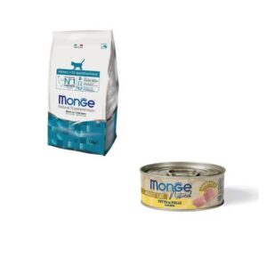Kit Benessere Monge – Croccantini Kitten + Snack al Pollo in unico acquisto