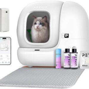 Lettiera Automatica per Gatti 76L, Autopulente, Antiodore