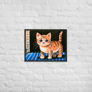 Poster con cornice Gatto TIgrato
